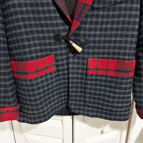 Vintage Lauren Ralph Lauren Lambs Wool Plaid Jacket Size Small (S) - Picture 3 of 7